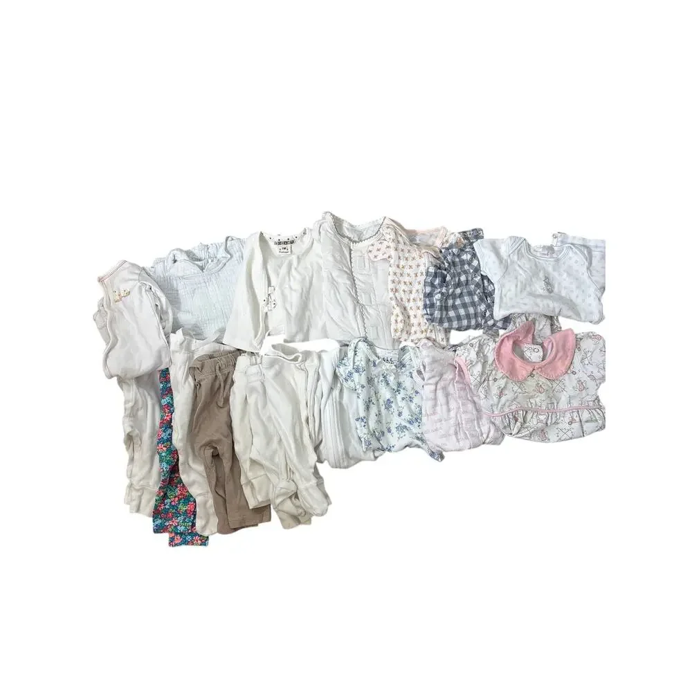Lot of 15 Baby Girl Clothes Newborn to 3 Months